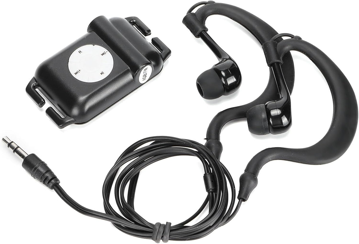 Beufee Mp3 Swimming, Swimming Headset Mp3 Swimming MP3 Waterproof Player for Underwater Player Music Player Player