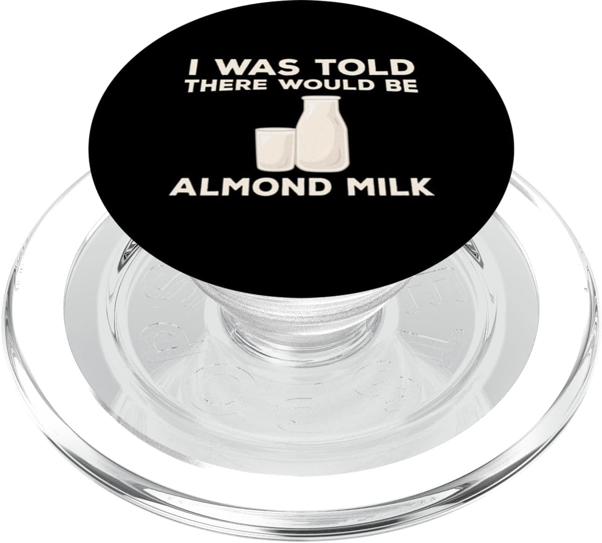 Almond Milk Designs Love Plant-Based Nut Milk Funny Almond Milk Lover Humor Dairy Free Milk Quote PopSockets MagSafe