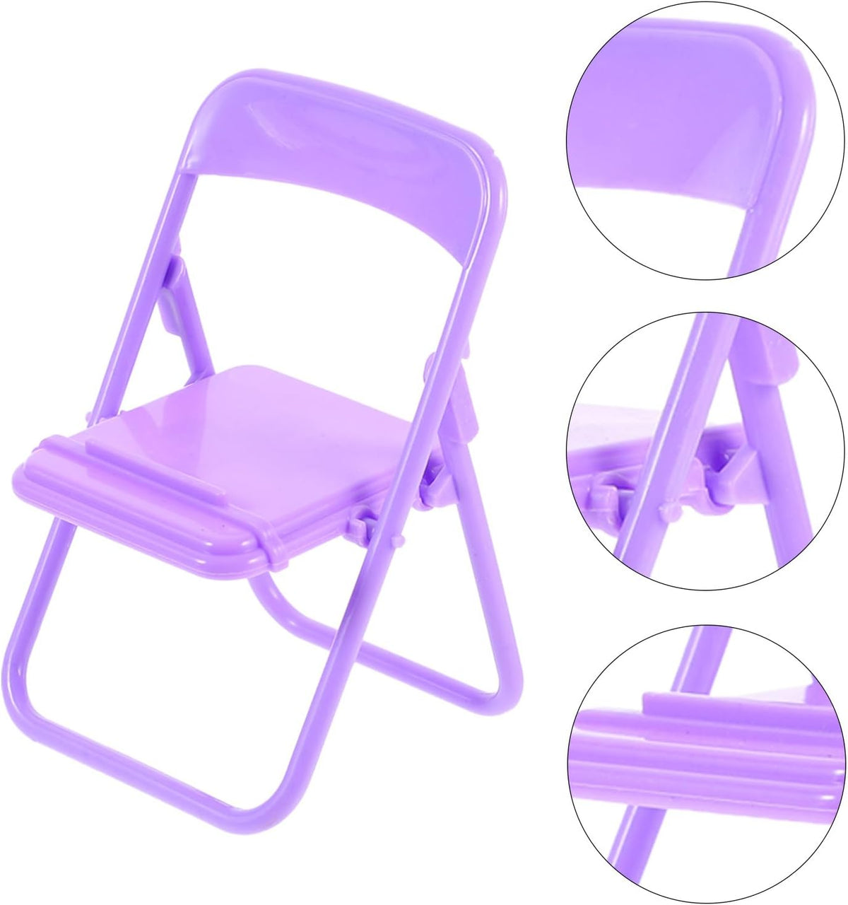 ARTIBETTER 10pcs Folding Cartoon Chair Phone Stands Desktop Cell Phone Holder Portable Creative Brackets for Home