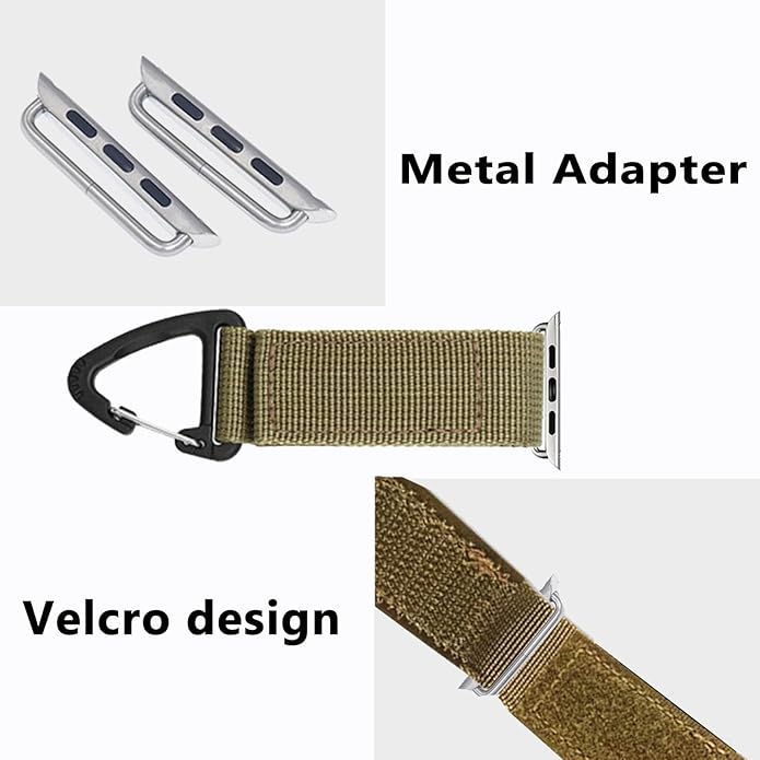 Tactical Duty Belt Keychain Compatible with Apple Watch 38mm 40mm 41mm 42mm 44mm 45mm 46mm 49mm, Watch Fob Military Braided Strap for iWatch Series 10 9 8 7 6 5 4 3 2 1, Ultra 2/Ultra/SE