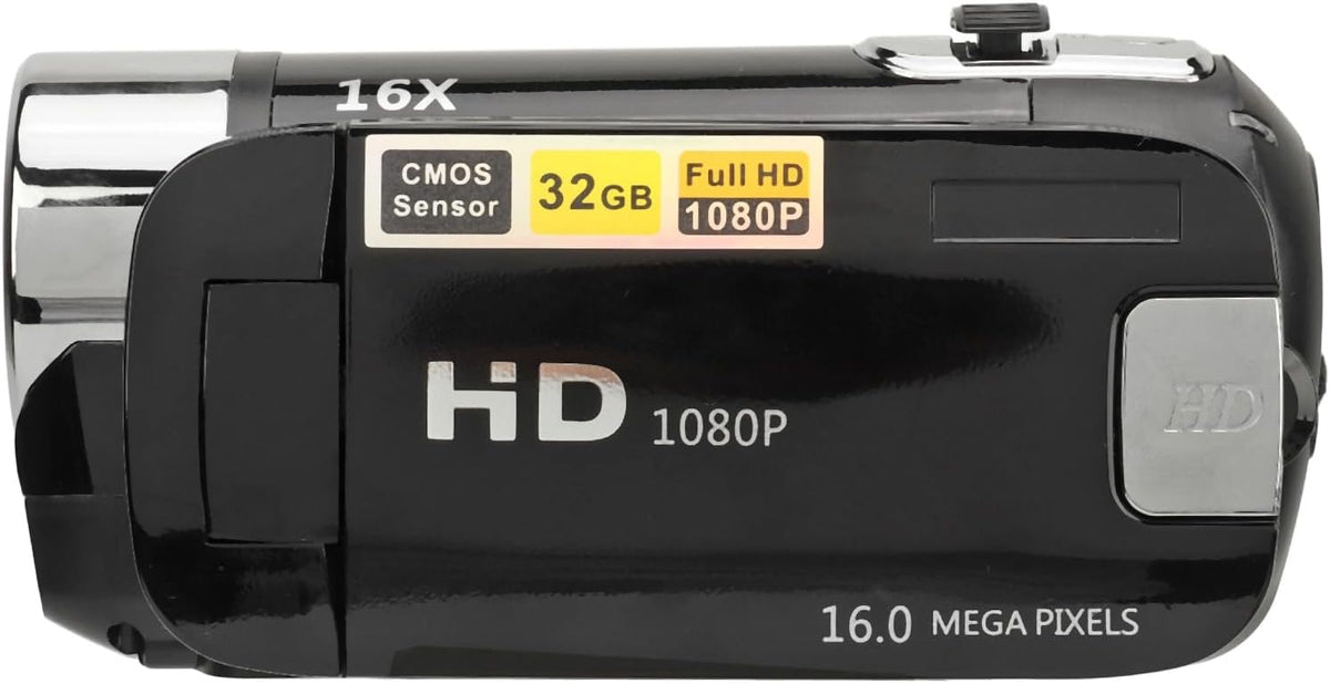 Xiuganpo 1080P 16MP 16X 2.4inch 360 32GB Camcorder, Digital Zoom Vlogging Cam Corder Recorder Video Camera Camcorder