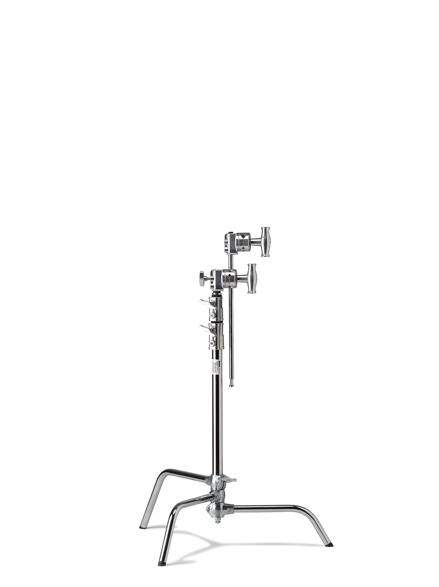 Kupo 20" C-Stand Sliding Leg Kit - Includes 20" Grip Arm with Hex Stud, Two 2.5" Grip Heads for Photography and Video Lighting Applications, Adjustable Uneven Terrain Leveling Leg, Silver (KS703712)