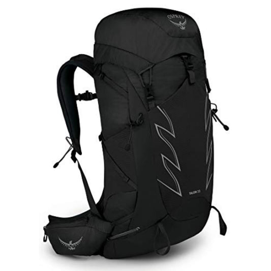 Osprey Talon 33L Men's Hiking Backpack with Hipbelt, Stealth Black, S/M