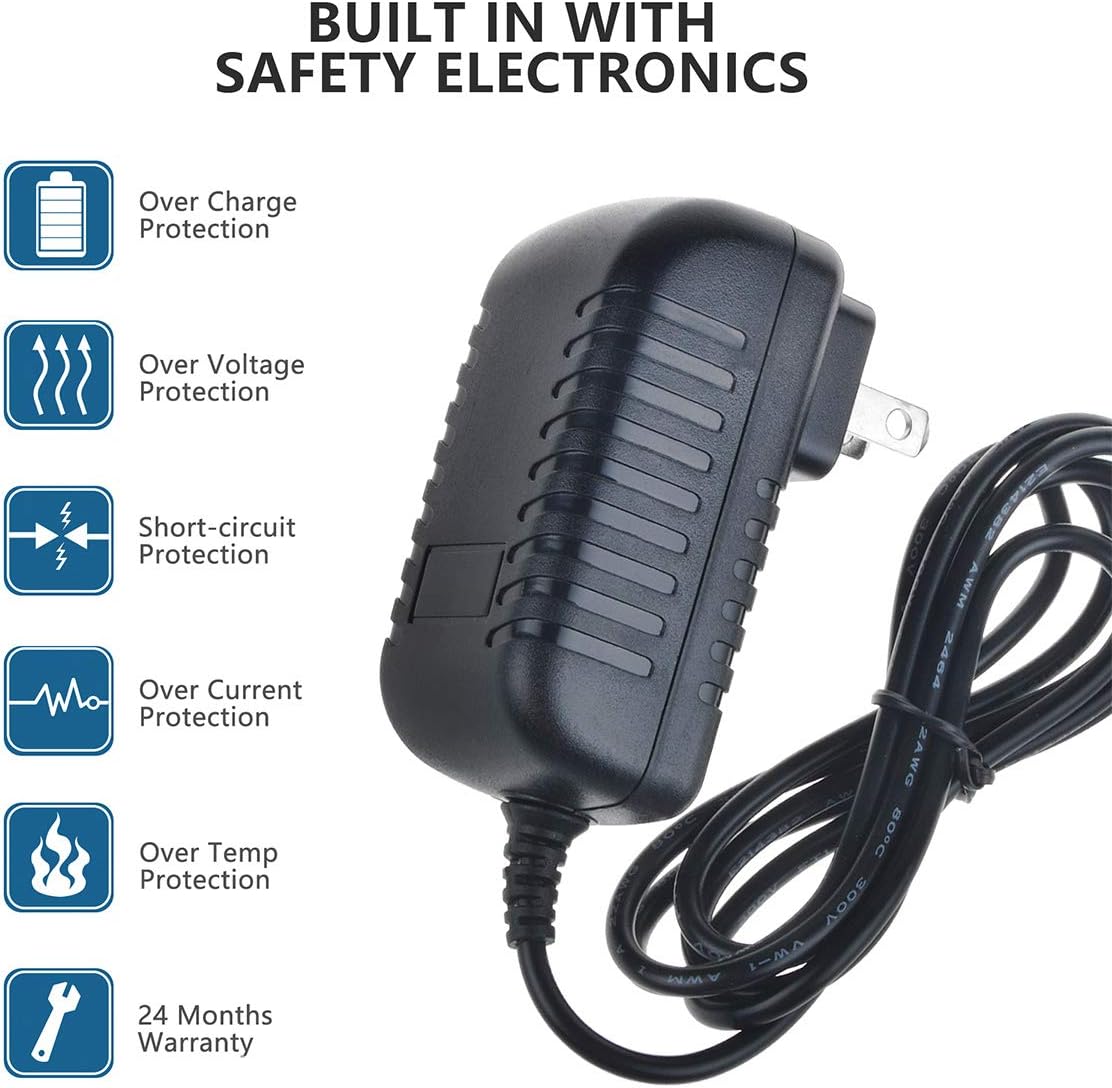 SupplySource 215 210 2 AC/DC Power Adapter Charger Cord for Homedics NMSQ NMSQ Neck Massager