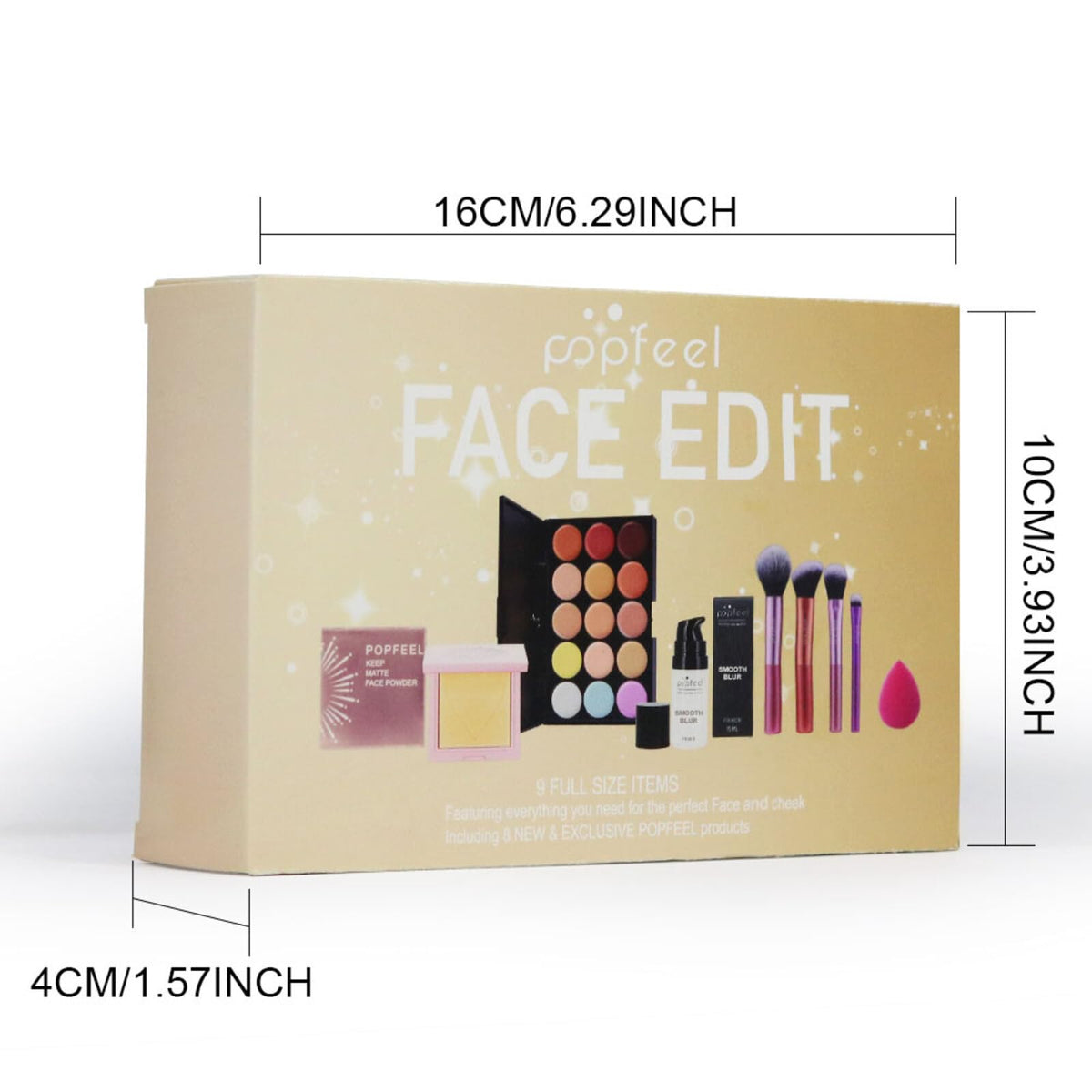 FantasyDay All in One Makeup Kit for Women Full Kit Girls Makeup Gift Sets Xmas Essential Bundle Include Eyeshadow Palette Lipstick Blush Concealer Eyeliner Mascara Foundation Brush Eyebrow Pencil