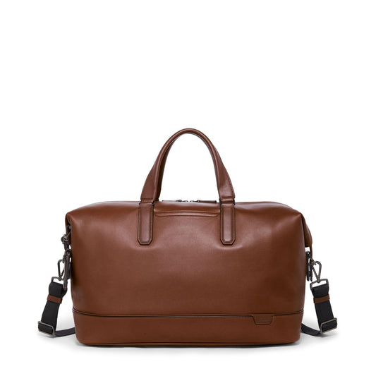 TUMI - Harrison Nelson Duffel - Men's Business & Travel Bag - Spacious Interior - 11.0" X 20.5" X 8.5" - Cognac Leather