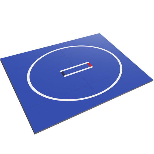 Generic X Gymnastics Training Mat Wear Resist Roll Out Wrestling Mat Anti-Slip Multi-Functional Training Blankets for Grappling Martial Art Boxing Judo