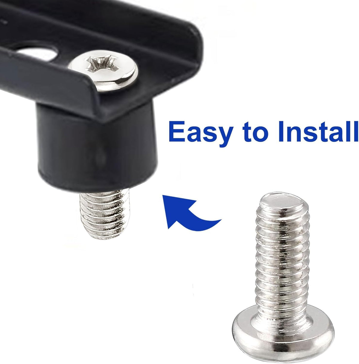 tatoko 50Pcs (M4X10) VESA Computer TV LCD Monitor Stand Bracket Mounting Screw