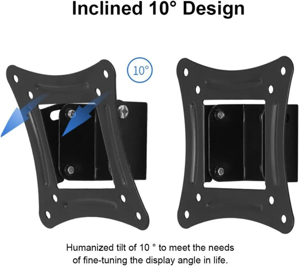 YHNNH 14-26inch Universal Wall Mount TV Stand For LCD LED Screen Tilt Angle Monitor Wall Mount Bracket For VESA TV
