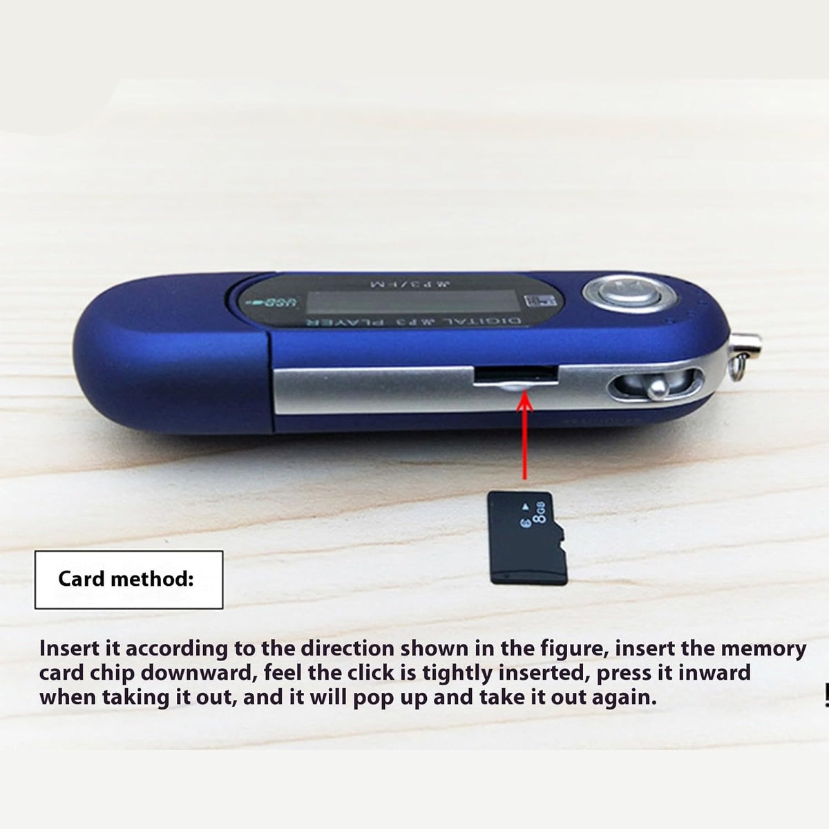 YUSHENYI MP3 Lightweight Player USB Computer Connection Clearly Screen Display Energy Efficient Players for Song Lyrics