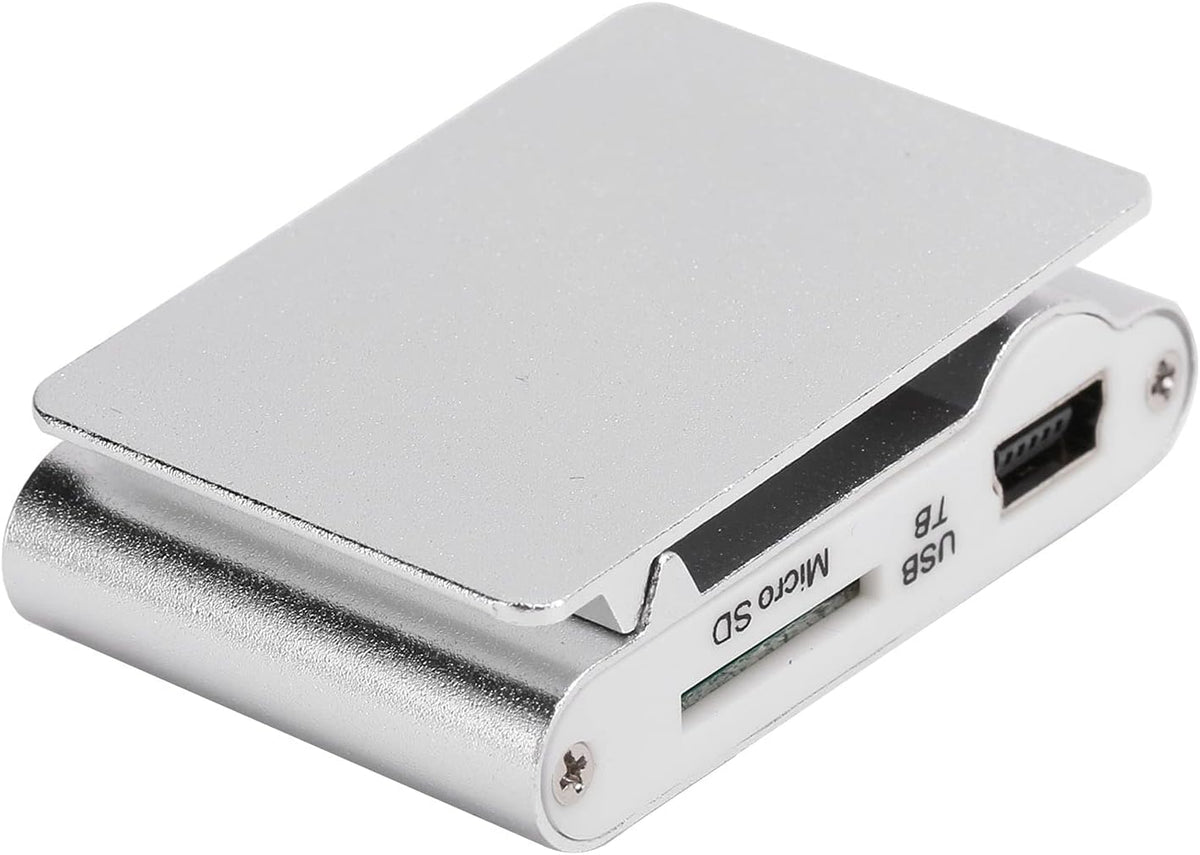 ASHATA 753 MP3 MiniMP3 Mini Player, Portable Music Player with Clip, Digital Music Media Player BackClip Player