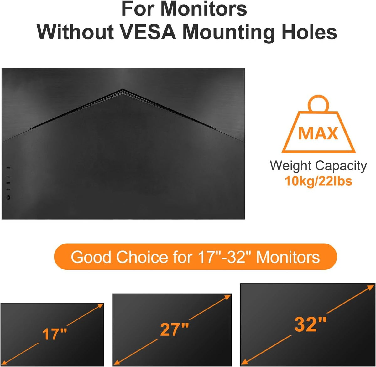 suptek 17 32 inch Universal VESA Mount Bracket Adapter Monitor Arm Mounting Kit for to Monitor Screen