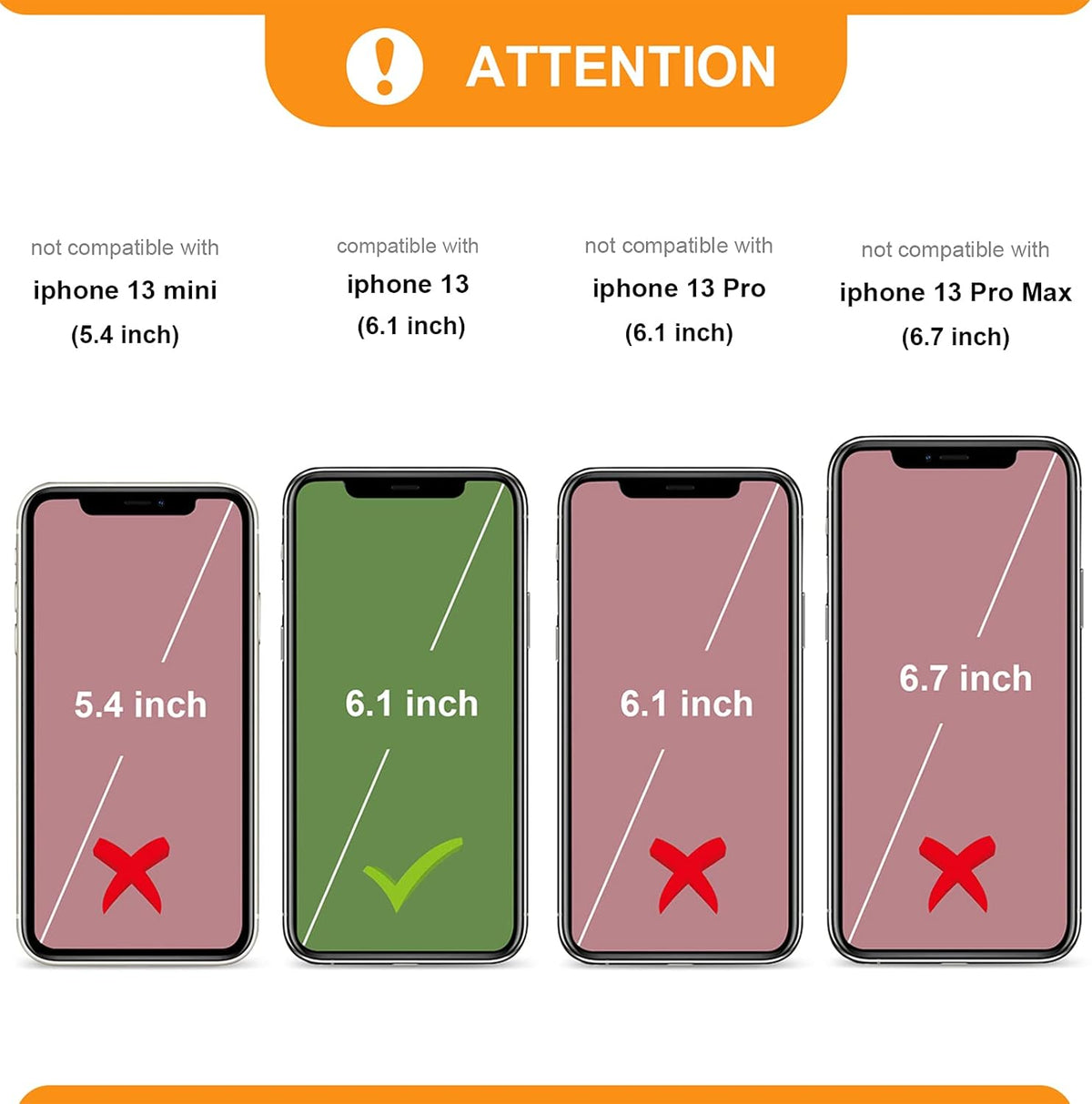 Bocasal 13 5G 6.1 inch Detachable Wallet Case for iPhone RFID Blocking Card Slots Holder Premium PU Leather Magnetic