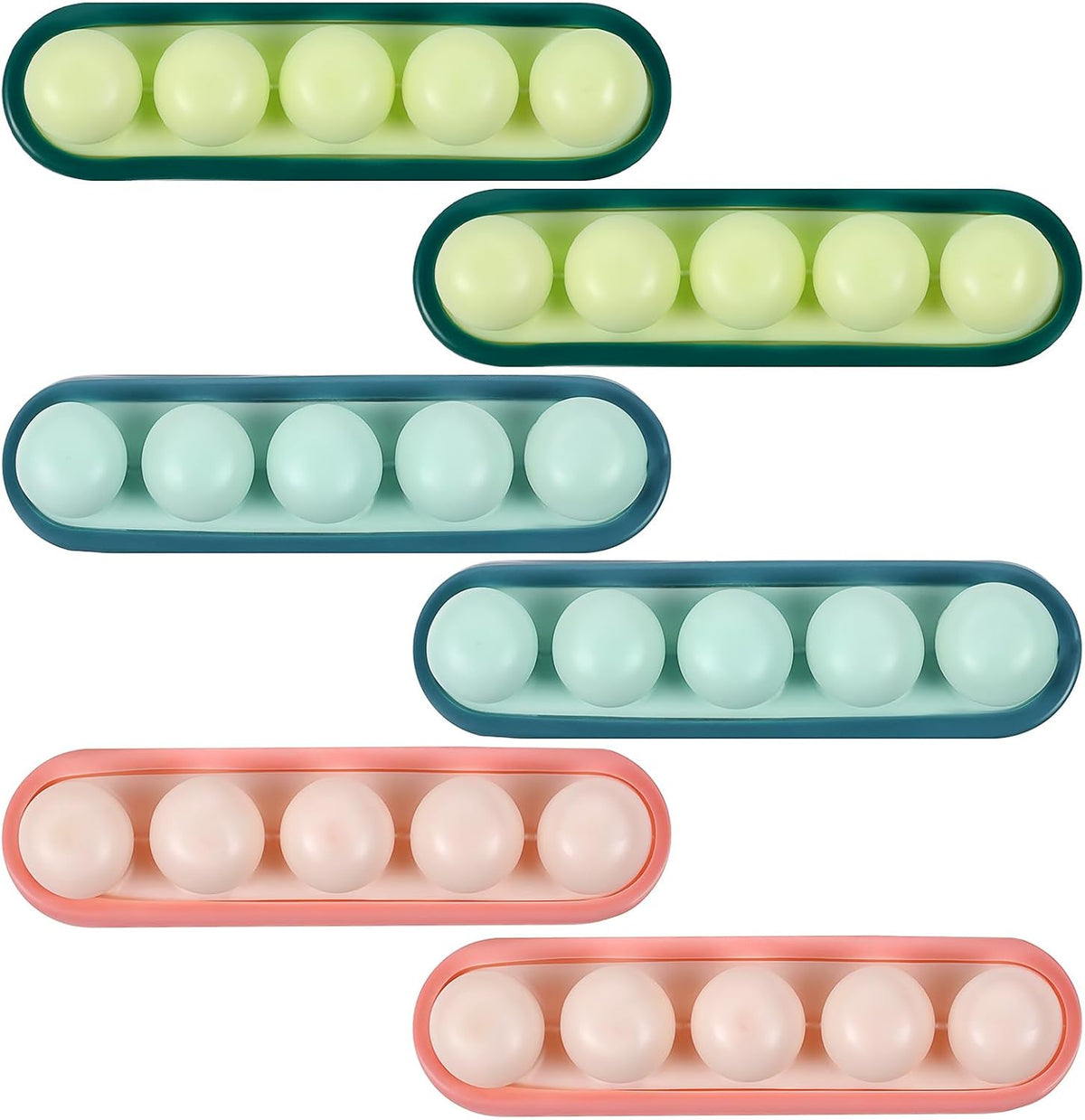 YBEATY 6 Pcs Pea Cable Clips Cord USB Holder Organizer Wire Management Cute Self-Adhesive Desk Cord Organizer Clip