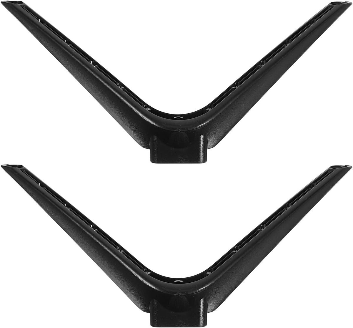 VANZACK 15mm No-Drill Tv Support Stand with Dual-Hole Plastic Pedestal Feet, Television Mount Parts and Desk Shelf
