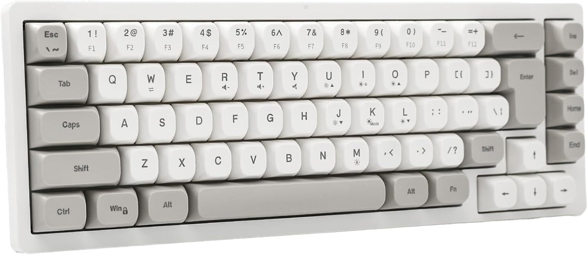 Generic 65 Wired RGB Gaming Membrance Keyboard. Percent Mini Creamy LED Computer Keyboard .Small Ergonomic Clicky