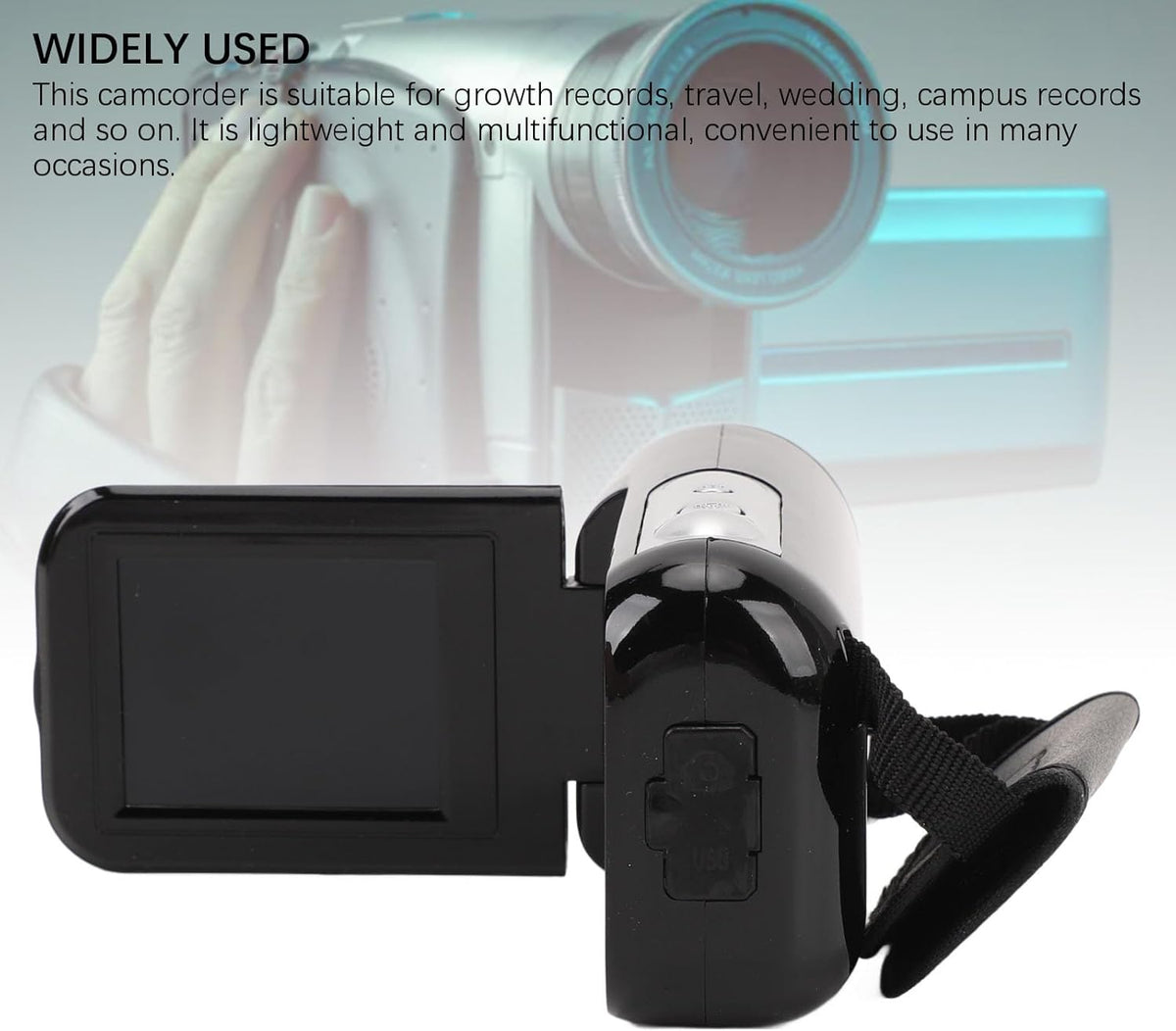 XUMIUZIY 1080P 16MP 16X 2.0 1/4 Inch Video Camera Camcorder, Digital Zoom Anti Shake Digital Camera Recorder