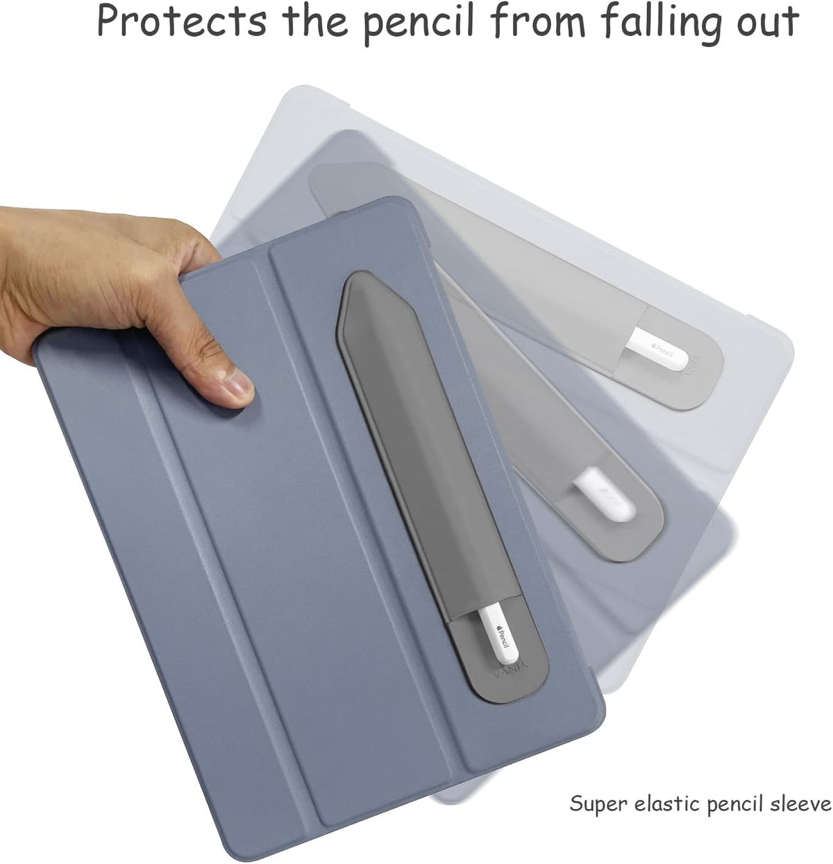 YINVA 2nd 2 1 Pencil Case Compatible with Apple Pencil Generation and Gen, Elastic Pencil Pouch Case Accessories Design