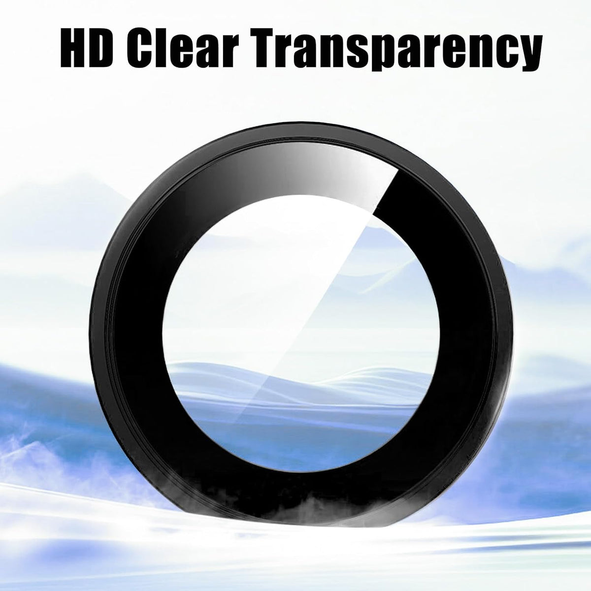 AFENGBOX 2 Pack 17 Air,9H 17Air Camera Lens Protector for iPhone Tempered Glass Scratch Resistant Metal Ring Camera