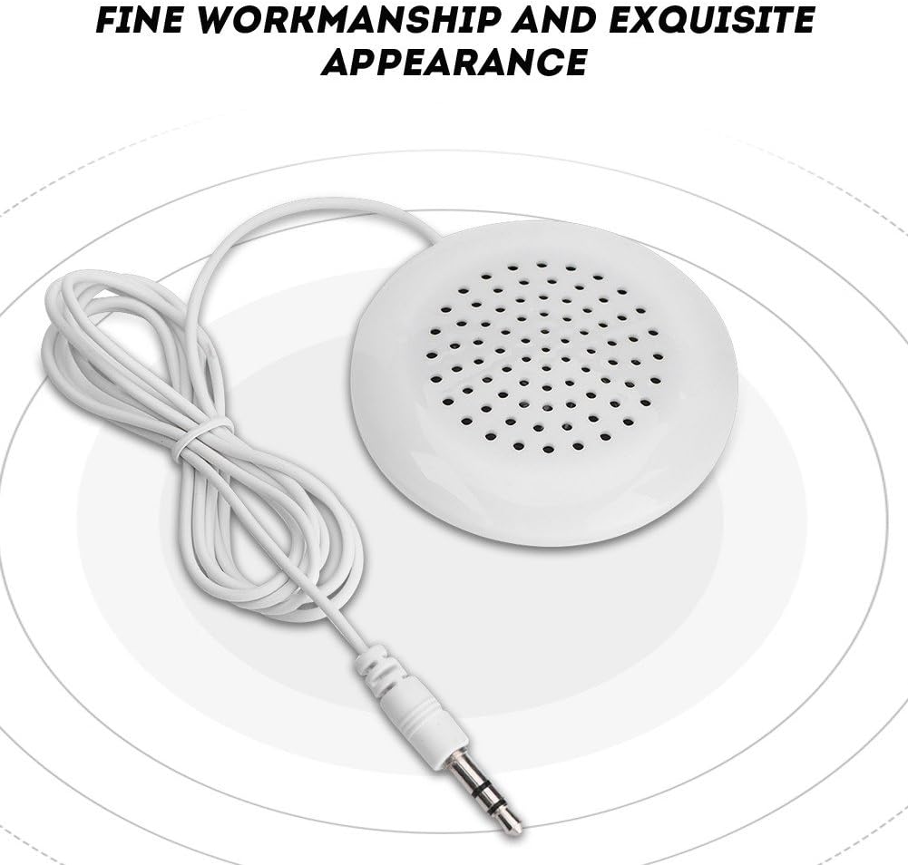 Yanmis 3.5mm MP3 MP4 Mini Speaker, Portable Plug Stereo Pillow Speaker Laptop Speakers Wired for Player Mobile Phone