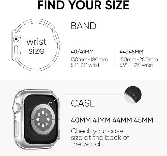 Compatible for Apple Watch Series 11 10 Band 42mm and Case with Screen Protector, Soft Silicone Sport Strap Bands and Protective Cover with Tempered Glass for iWatch Series 11 10