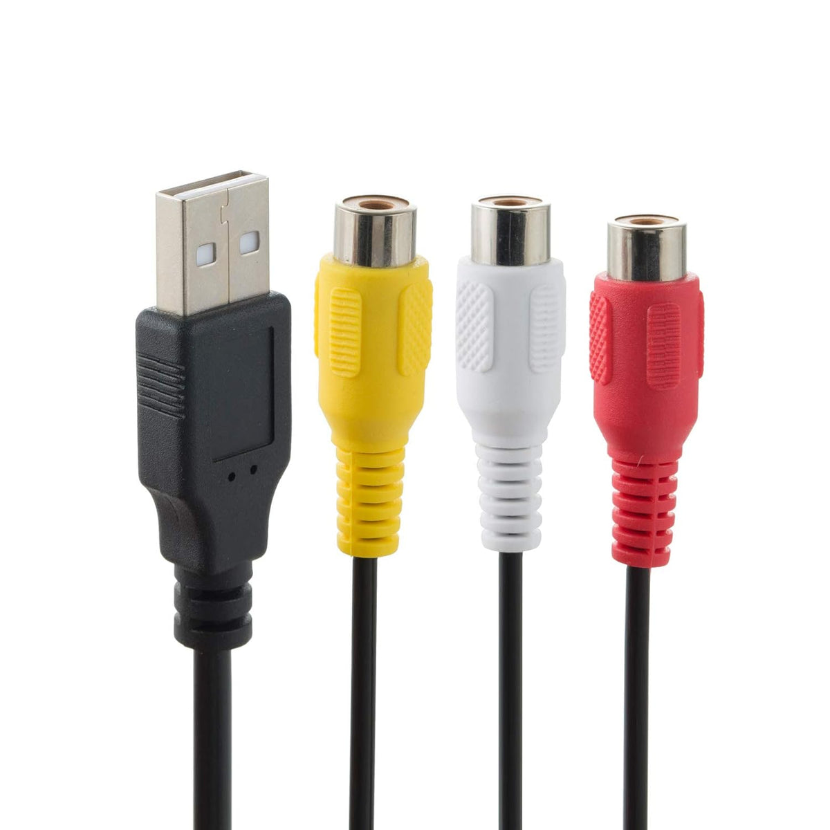 5FT, 2.0 3 USB to RCA Cable USB A Female to RCA Female Cord AV Composite Cable for DVDs, Digital Cameras, Camcorder