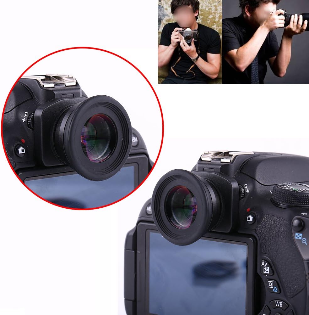 XODSFSKAS 1.5X 1.51X 6 Fixed Viewfinder Eyepiece Magnifier, DSLR C Eyecup, Magnification Viewfinder with Mounting