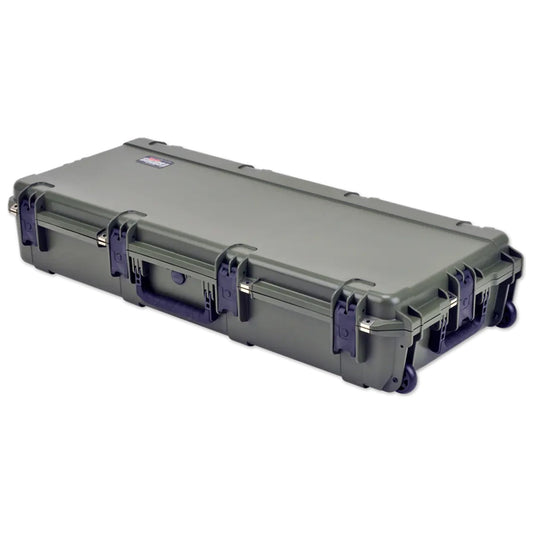 SKB Cases Waterproof Double Bow/Short Case - OD Green, Durable Transport Solution with Inline Wheels, Secure & Protective, 40x16x5.5 Inches