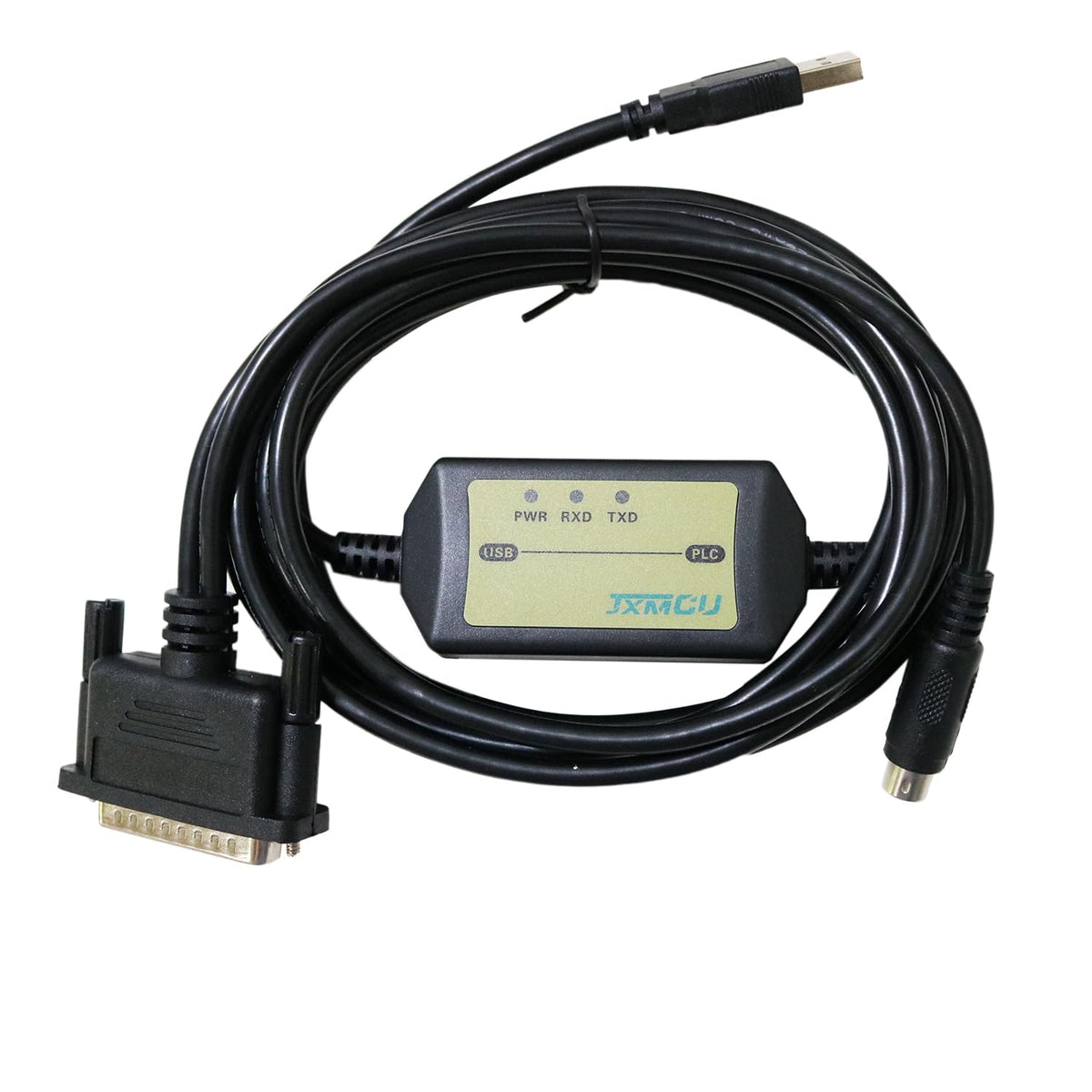 USB-SC09 Programming RS422 PLC Cable A Series Interface, Compatible with PLC Cable FX Series USB to Adapter