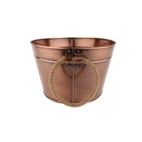 G.E.T. BT-1712-ACPR Copper Beverage Tub with Rope Handles, 3 Gallon