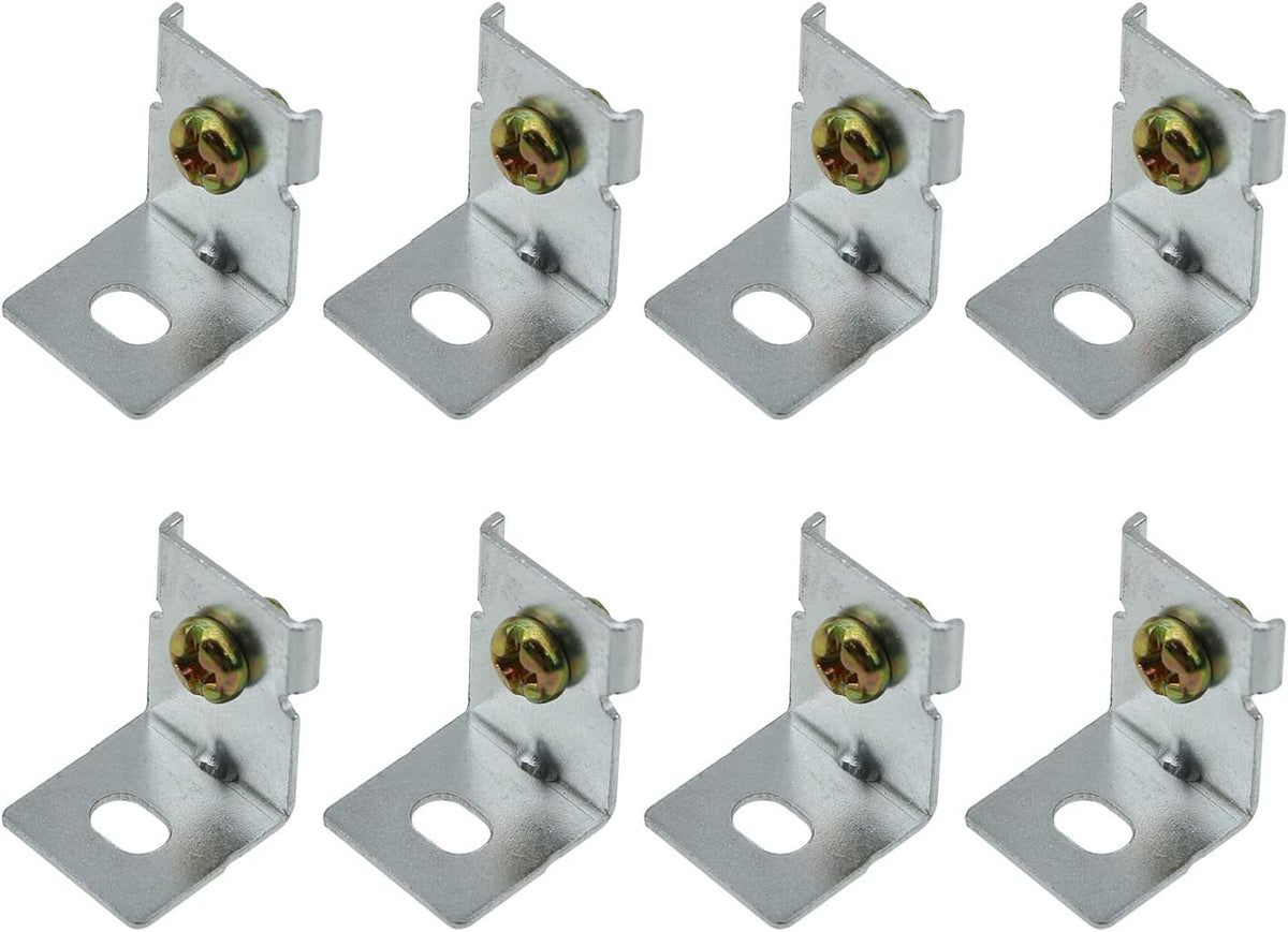 MEETOOT 8pcs MHS012 Power Supply Fixing Bracket Power Installation Accessories Switching Power Supply Mounting Brackets