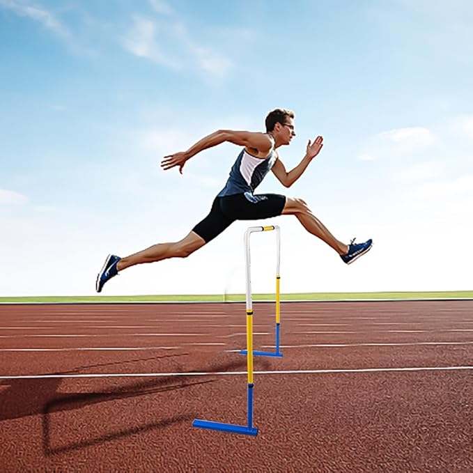 Adjustable Height Hurdles Track and Field,Detachable Agility Speed Jumping Training Equipment for Kids,Youth and Adults,Indoor & Outdoor Use（3 Pack）