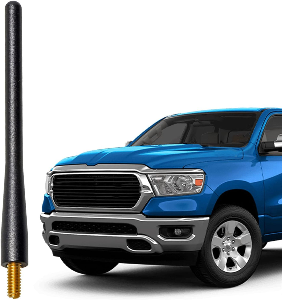Anina 2009-2019 1500 4.7 Inches Car Radio Antenna Mast for Dodge Ram Aluminum Alloy Antenna Replacement