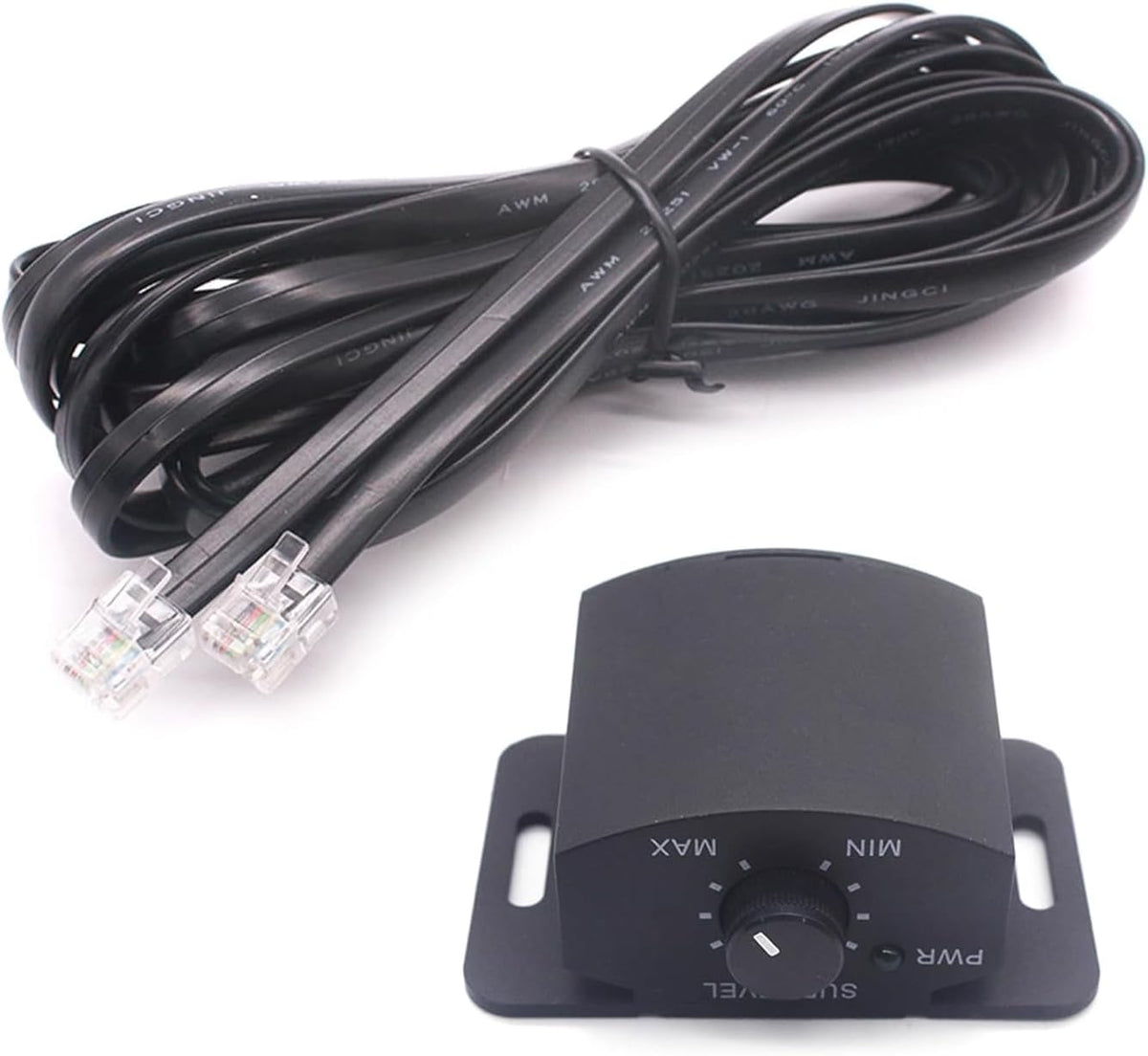 LQMBABY 4 13Ft Bass Knob for Car Amplifier Pin, Remote Bass Control Knob with Cable, Remote Control Subwoofer