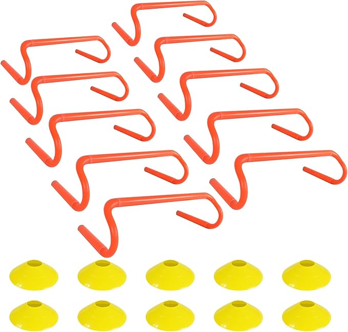 Agility Hurdles Detachable Speed Hurdles Spliced Agility Training Equipment for Soccer, Basketball and Track Drills