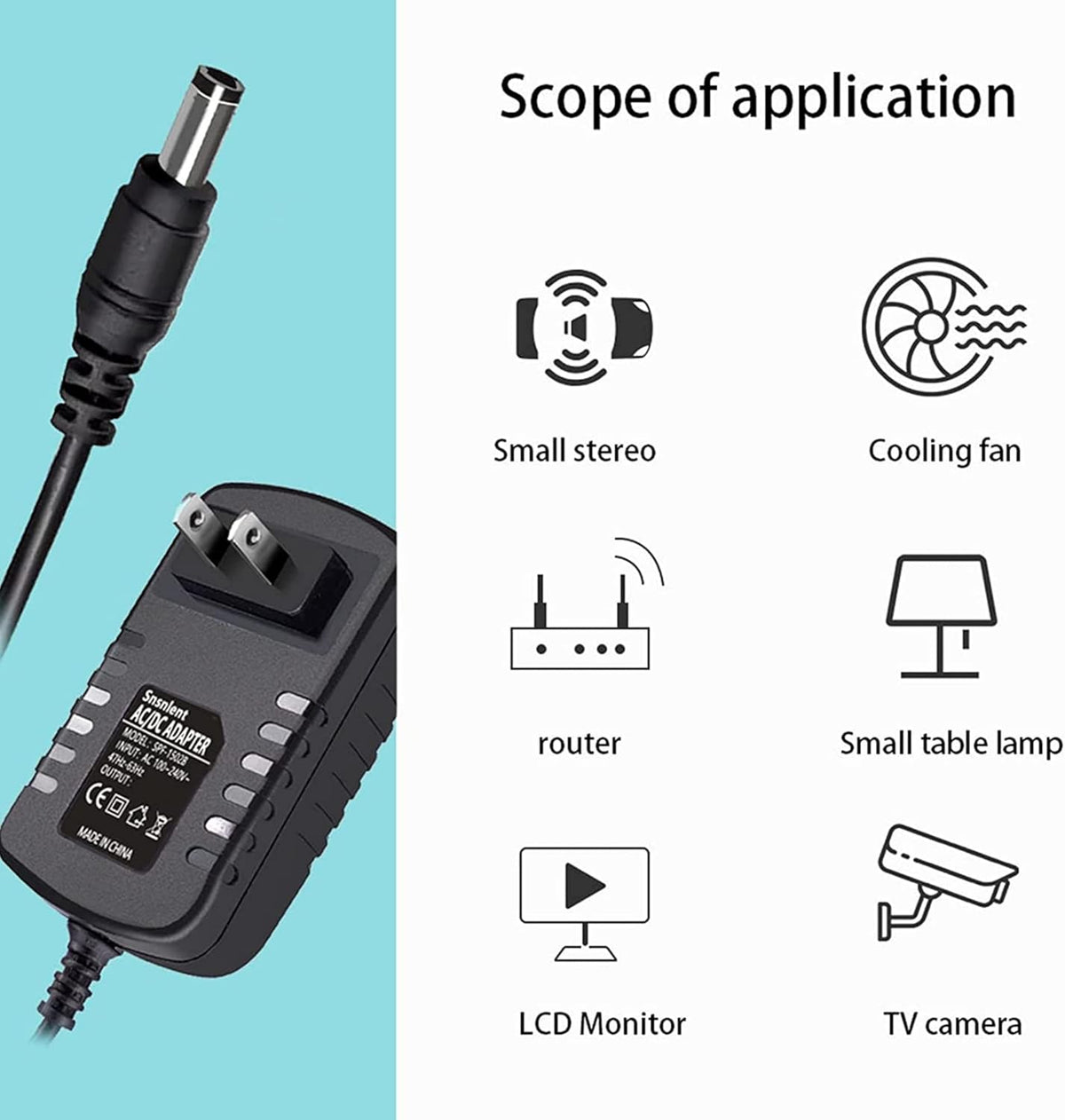 Dysead SDR-C74300 SDRC74300 SDR-C75300 SDRC75300 8 16 1080P AC/DC Adapter Compatible with Channel HD DVR Power Supply