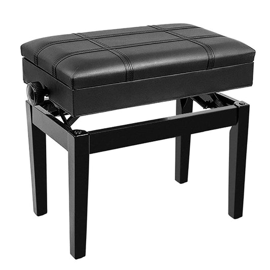 USZWBY Leather Piano Bench Height Adjustable Piano Stool Luxury Leather Piano Bench Keyboard Stool,Enjoying Sturdy Solid Wood Frame,Sturdy and Durable
