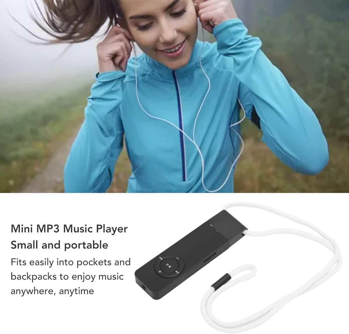 XUMIUZIY MP3 MP3 64GB, USB Player, USB Stick Music Player, HiFi Lossless Sound, Expandable UP to Mini & Portable