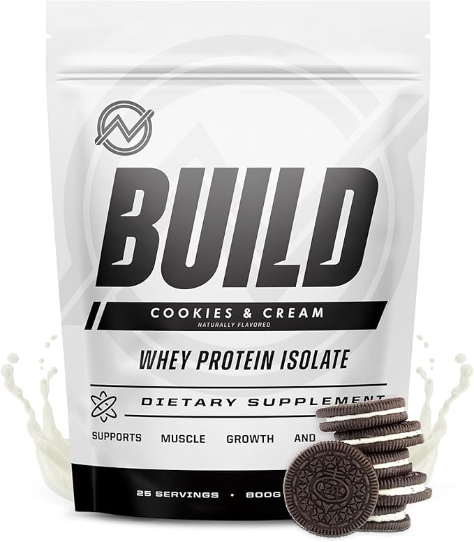 Outwork Nutrition Whey Isolate Protein Powder - Accelerates Muscle Building & Recovery - Low Lactose, Gluten-Free - Post Workout Supplement - Enhanced Protein Synthesis, Cookies & Cream, 1.8lbs