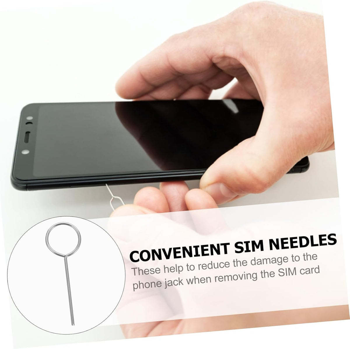 500pcs jojofuny Sim Card Tray Remover Tool Eject Pin for Smartphones Convenient and Sim Removal Tool Compatibility