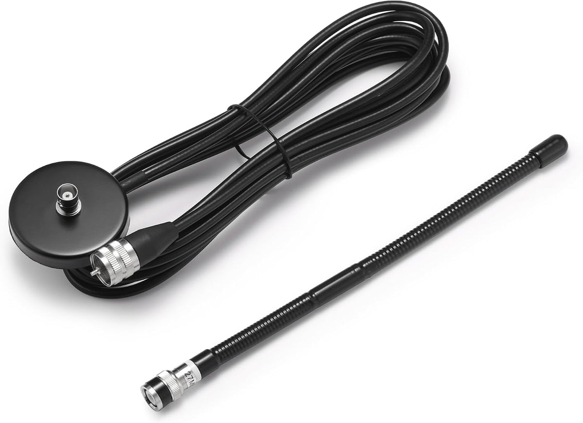 Radioddity CB515 27MHz, SO-239 CB-606/CB-606 PRO/CB-500/CB-27 PRO/CS-47/CB-900 CB Antenna Soft Whip CB Radio Antenna