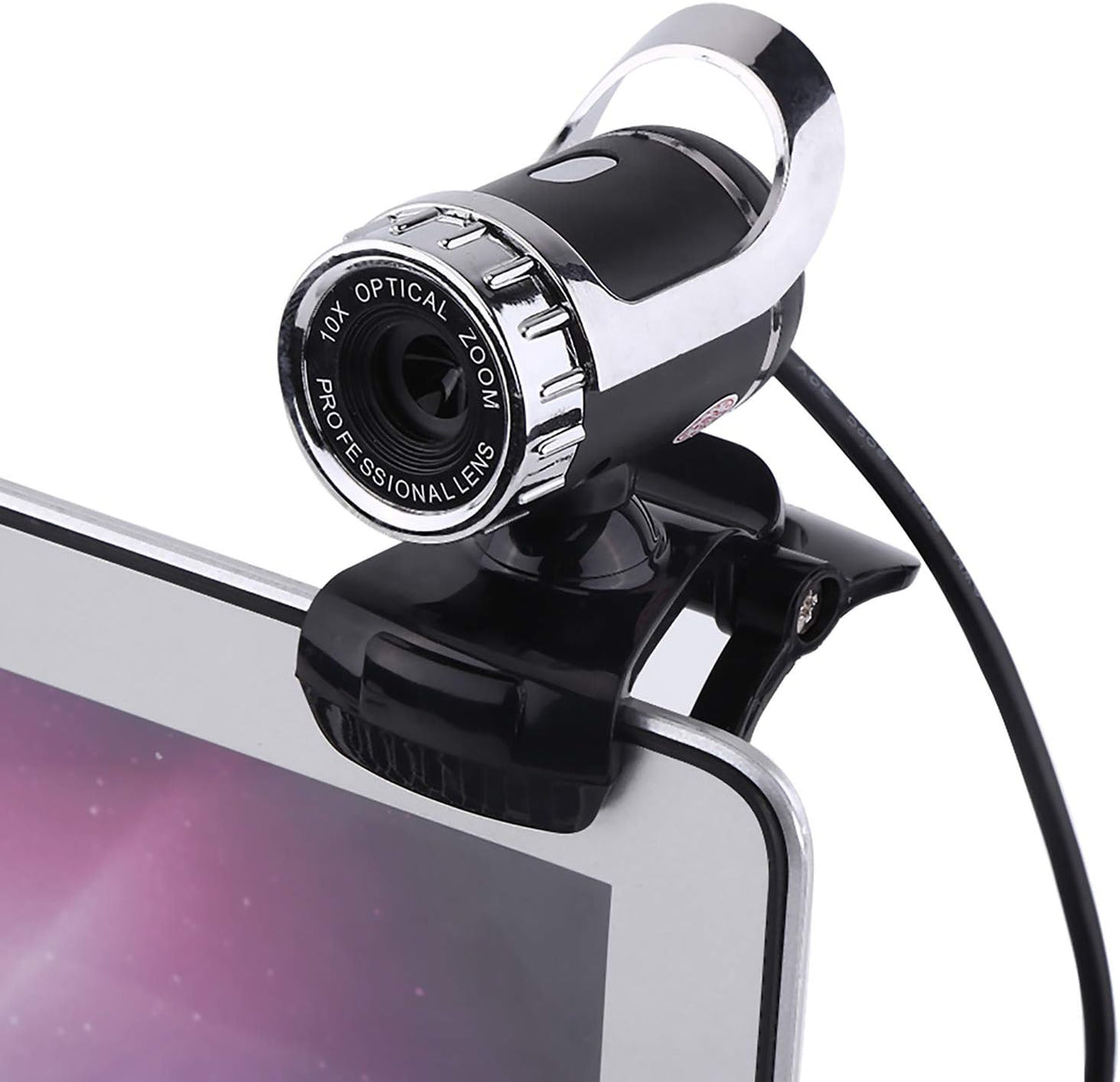 Sonew 2.0 12M 360 Webcam Camera, USB Pixels Clip-on Webcam PC Camera with Rotating Stand and Built-in Microphone