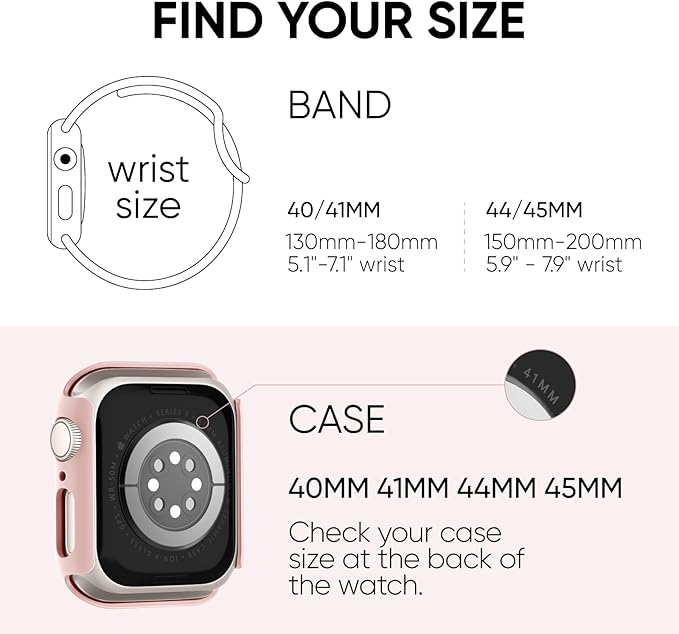 Compatible for Apple Watch Series 11 10 Band 42mm and Case with Screen Protector, Soft Silicone Sport Strap Bands and Protective Cover with Tempered Glass for iWatch Series 11 10