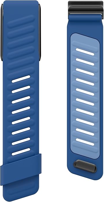 Comfort Durable Silicone Wristband Compatible with WHOOP 4.0 Band, Soft Silicone Sports Loop Strap for Men & Women, with U Shapped Connector