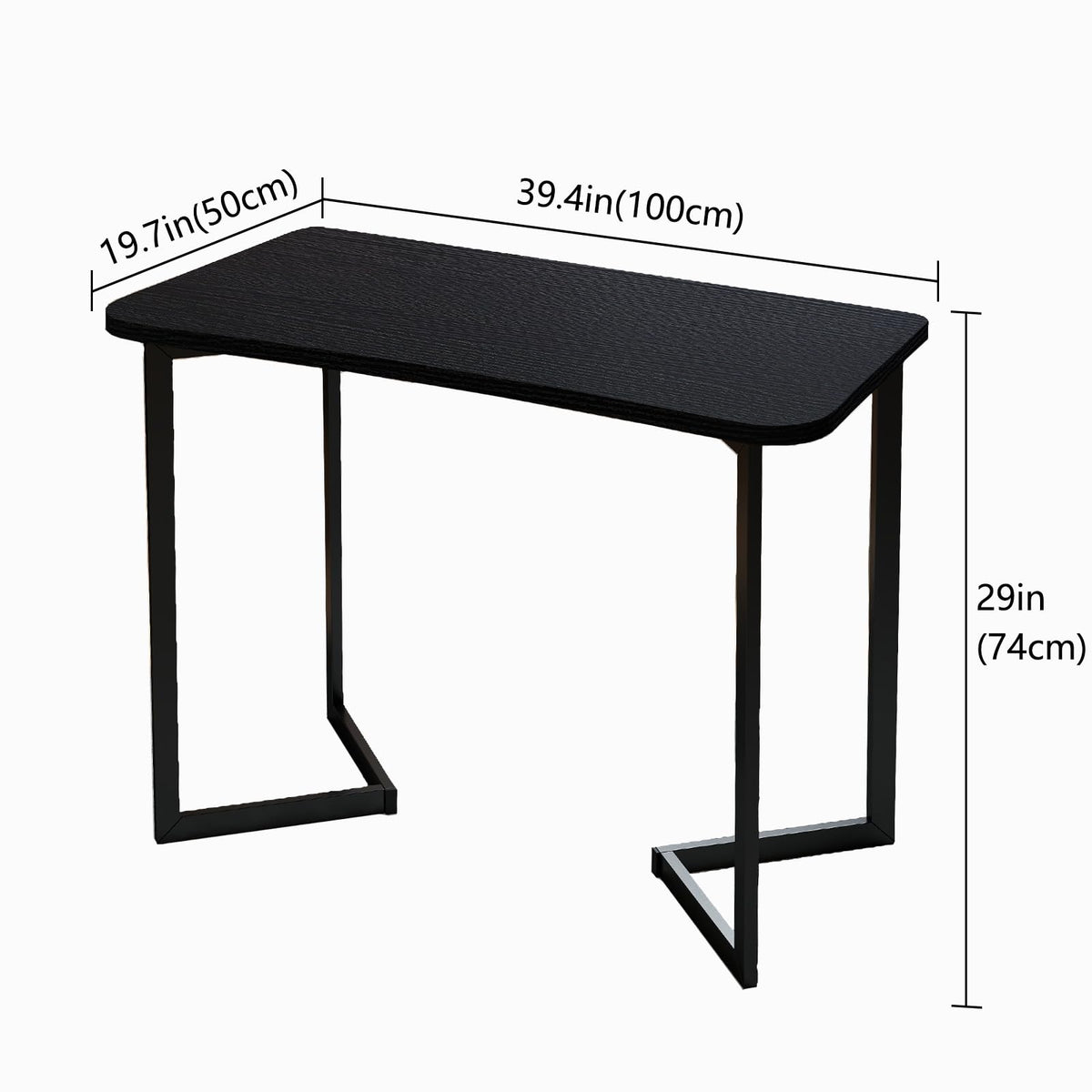 Funecy Computer Desk 40 Inch Small Table for Office,Modern Simple Style Writing Study Work Gaming Table for Home Office (Black)