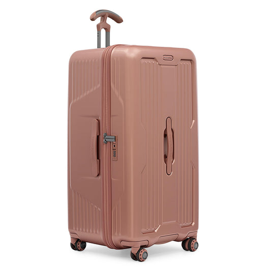 Traveler's Choice Ultimax II Polycarbonate Hardside Luggage with Spinner Wheels, Rose Pink, 31-Inch Large Trunk
