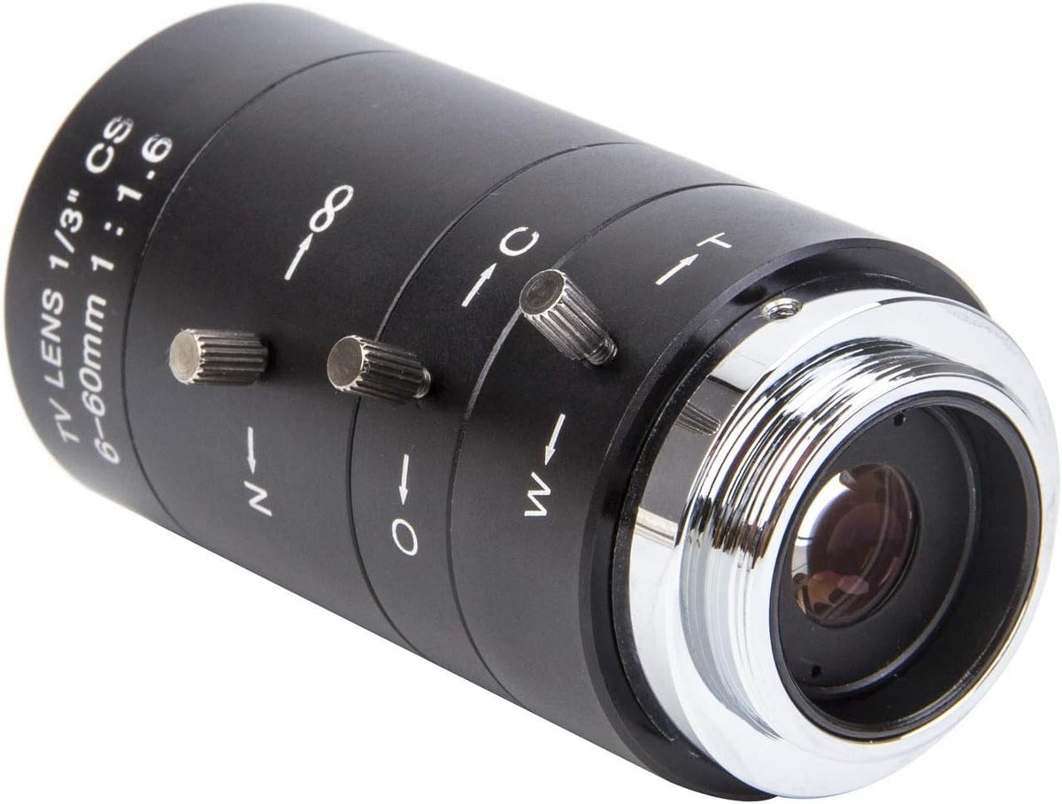 XENOCAM 6-60mm 1/3" F1.6 CS Lens CCTV Lens IR Manual Zoom Manual Iris for CCTV CCD Camera
