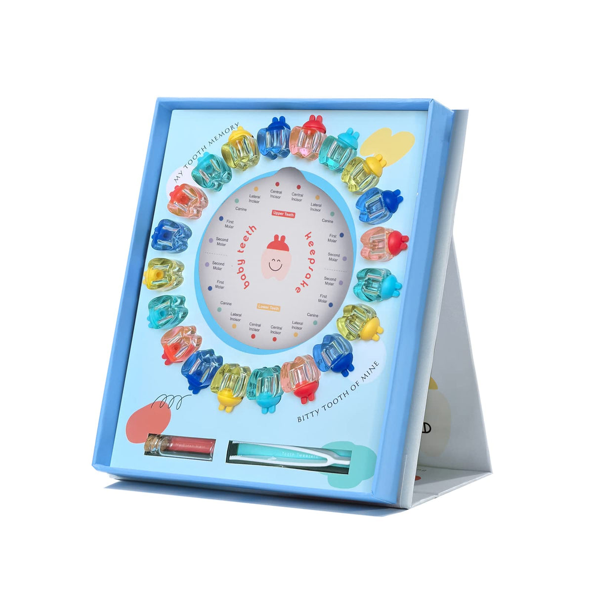 ONCEBABY Tooth Fairy Box for Boys, Tooth Boxes for Lost Teeth for Kids, Newborn Baby Birthday And Shower Gift
