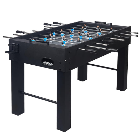 IKAYVOTO 54 Inch Full Size Regulation Foosball Table | Competition Sized Arcade Soccer Game Table for Home, Office or Game Room - Includes 4 Balls, 2 Cup Holders