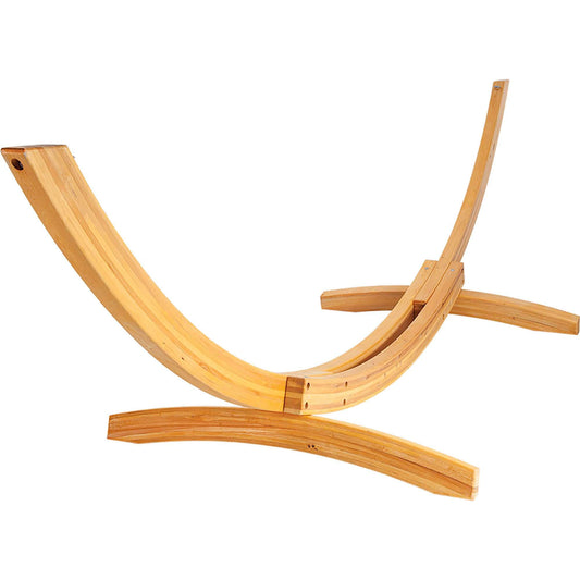 Hatteras Hammocks Deluxe Roman Arc Cypress 15 ft. Hammock Stand, Southern Cypress Wood, Rust Resistance Hardware, Handcrafted in The Carolinas, 450 Pound Weight Capacity